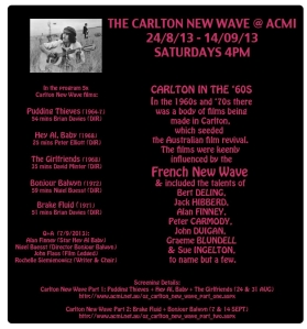 Carlton New Wave at ACMI_Saturdays