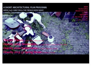 A Short Architectural Film Program_Week 4_Carlton and The French New Wave